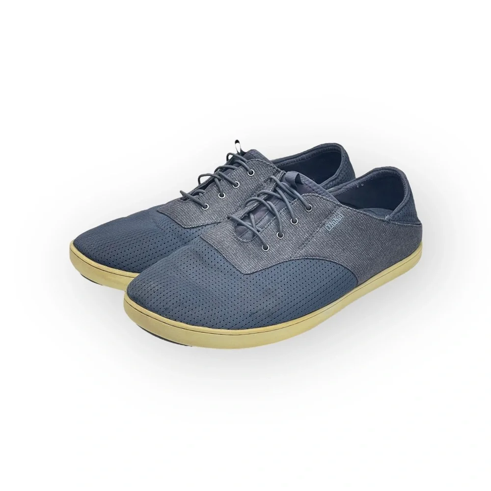 OluKai ʊ Nohea Moku No Tie Drop in Heel Wet Dry Boat Shoes ʊ Night Blue ʊ 12 45